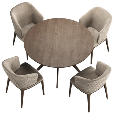 LOUISE Chair Clark Table — Ver 5