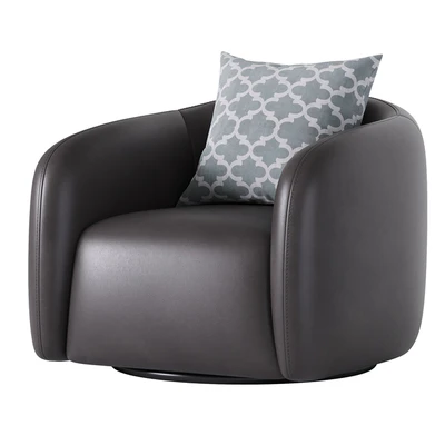 Fresno Leather Swivel Chair — Вид 5