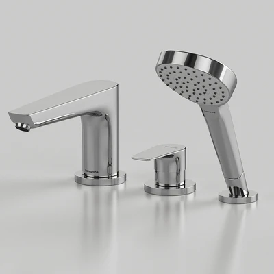 Mixer Hansgrohe Talis E 71731000 on the side of the bathtub — Descargar