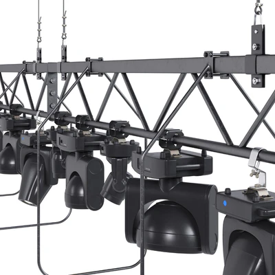 Soffit theater farm with lighting equipment — View 4
