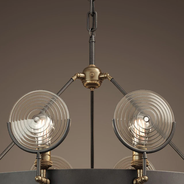 RH/ GASLIGHT LENS CHANDELIER 42" — Скачать