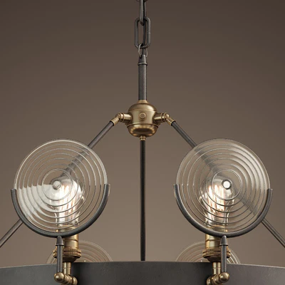 RH/ GASLIGHT LENS CHANDELIER 42" — Вид 3