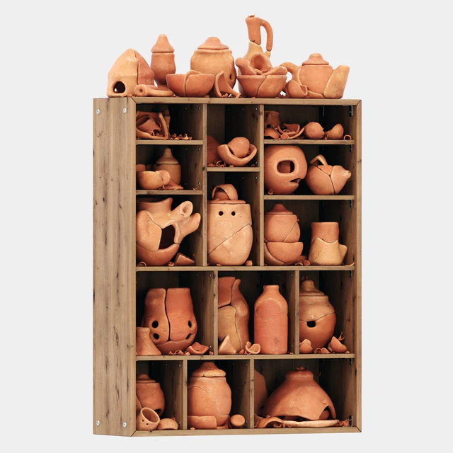 Dishes clay splinter old n2 — Descargar