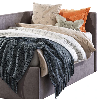 Childrens bed with decorative pillows — Ver 5