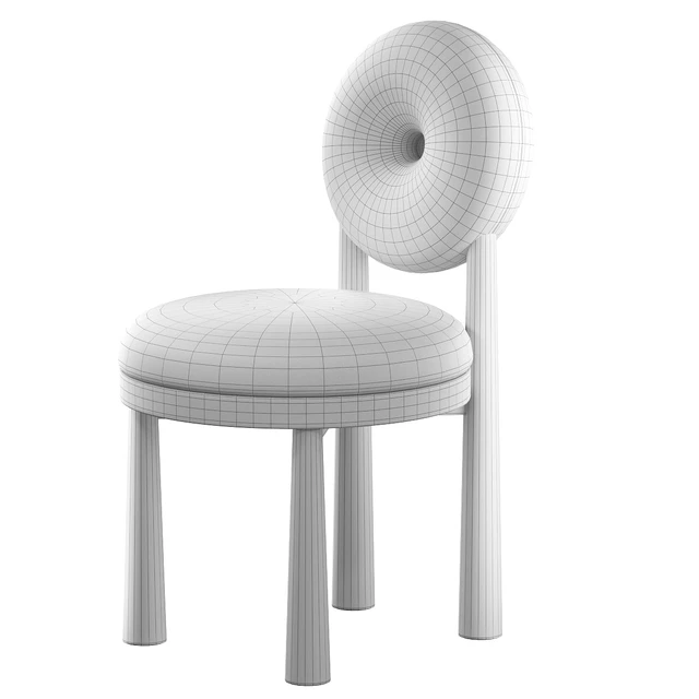Chair with bouclé fabric Grand Cairo — Descargar