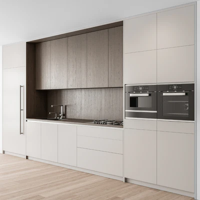 Kitchen Modern - white and Wood Cabinets 81 — Ver 1