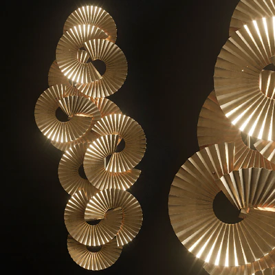 THAI NATURA Escultura metal dorado — Ver 1