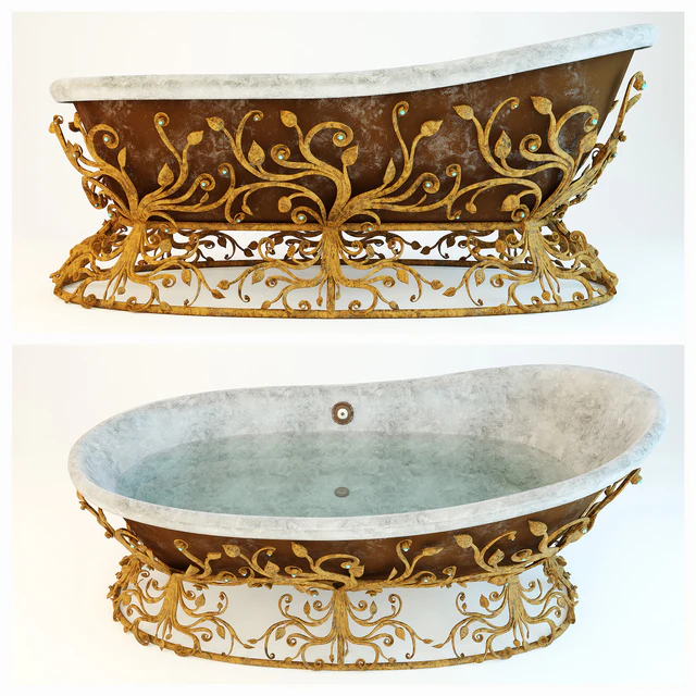 Forged stand for the bathroom. Work on competition "Wrought Iron in the interior." — Descargar