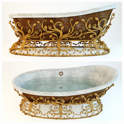 Forged stand for the bathroom. Work on competition "Wrought Iron in the interior." — Ver 1