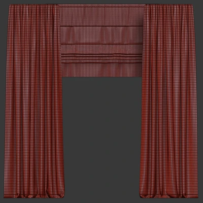Velvet curtains with roman — View 5