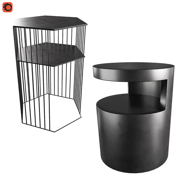 Curbstone metal Topim, bedside table Newark La Redoute — Descargar