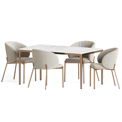 Shell Chair Canto Table Dining Set — Вид 4