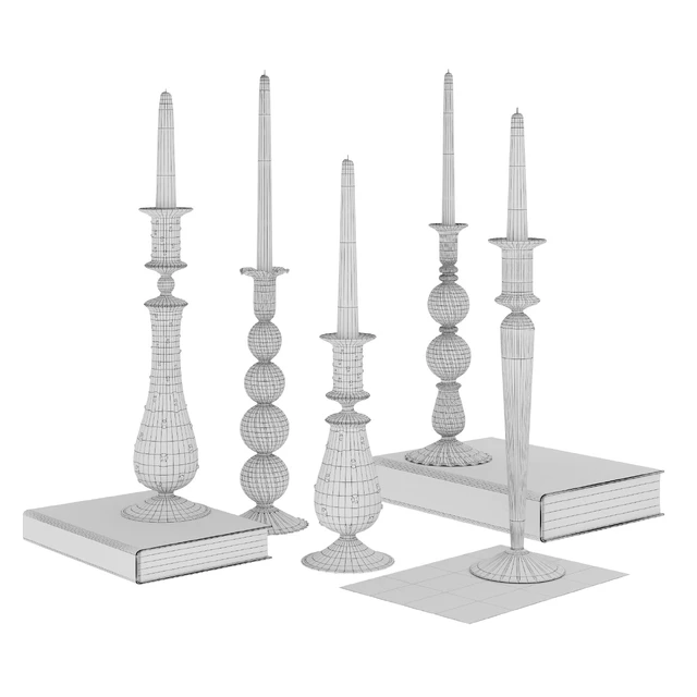 Decorative set with candles — Descargar