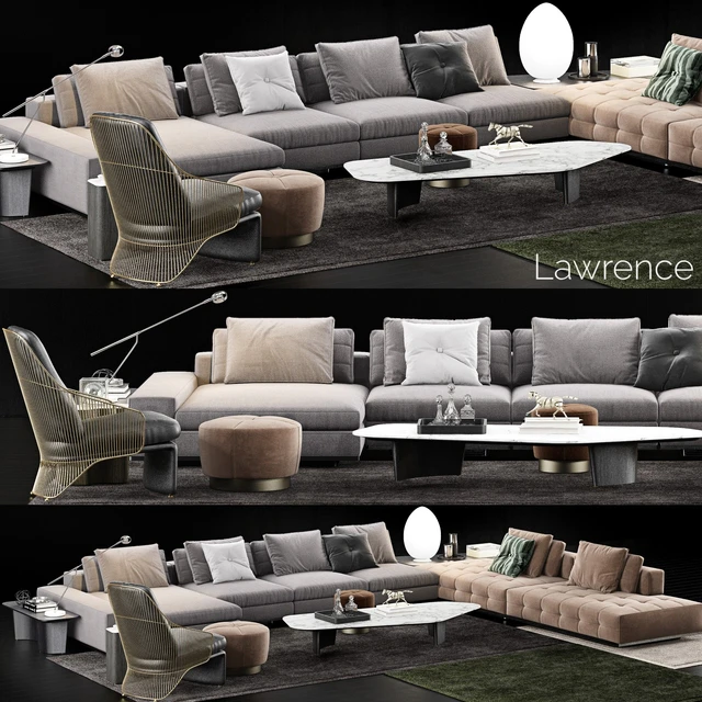 Minotti Lawrence Sofa — Скачать