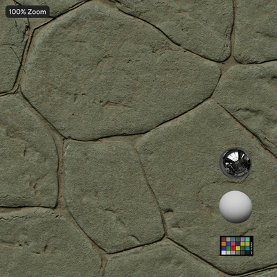 flagstone concrete paver texture green — Вид 7