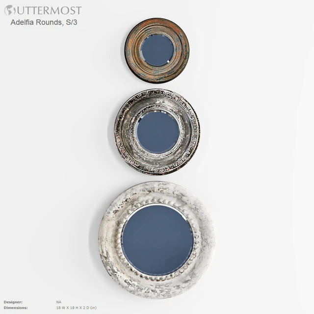 UTTERMOST Adelfia Rounds S3 mirror — Descargar