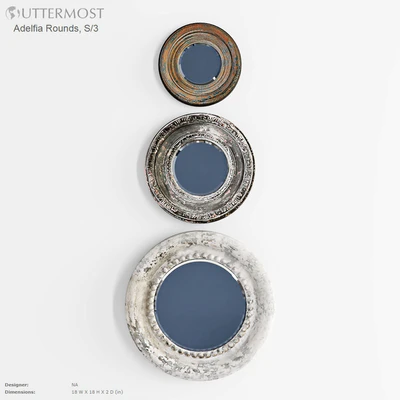 UTTERMOST Adelfia Rounds S3 mirror — Ver 1