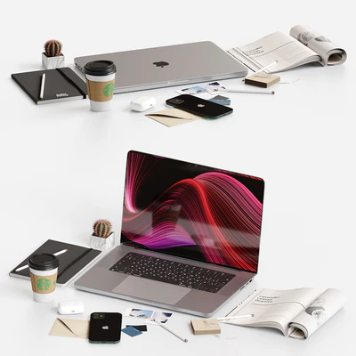 Decorative set on the desktop — Ver 1