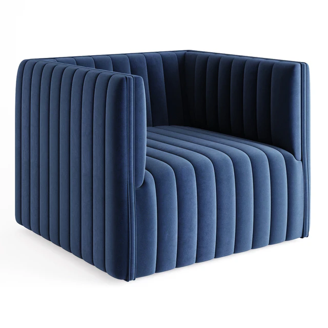 Buxton Channel Tufted Swivel Chair — Descargar