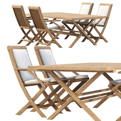 Alesso outdoor furniture set v01 / Набор уличной мебели — Вид 1
