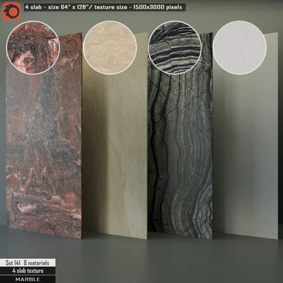 Marble Slab Set 141 — Вид 1