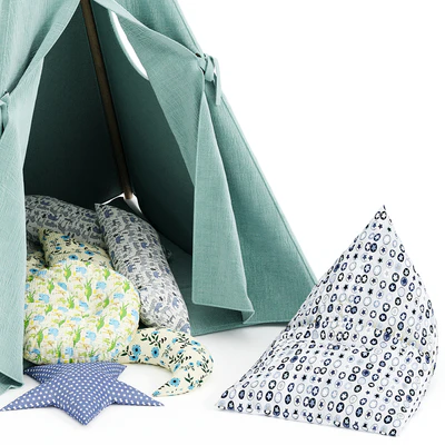 Kids Teepee Tent Set Mint — Вид 5