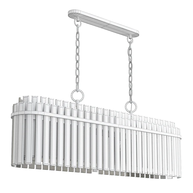 Beckett Burnished Brass 7 Light Linear Chandelier by Chapman & Myers — Descargar