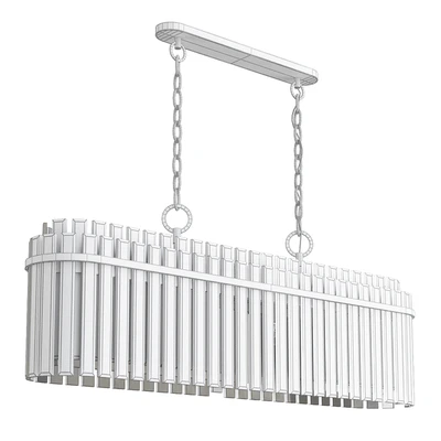 Beckett Burnished Brass 7 Light Linear Chandelier by Chapman & Myers — Ver 2