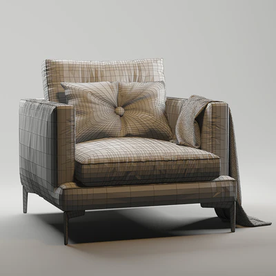 Armchair Essentiel Saba Italia Milano 2016 ESS POL B — Ver 3