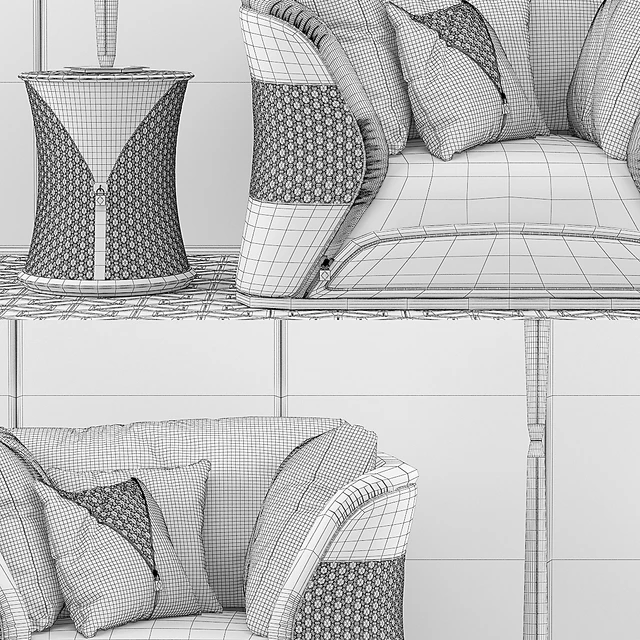 Turri Vogue armchair set — Скачать