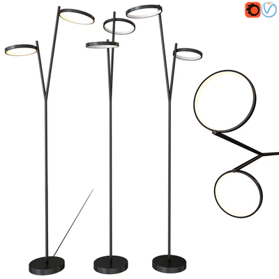 Торшер CANARM LFL128A62BK Lexie LED Floor Lamp — Вид 1