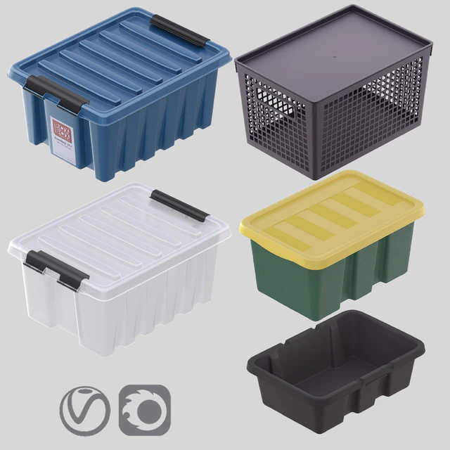 A set of storage containers — Descargar
