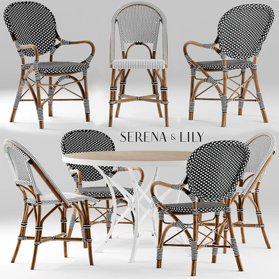 Table and chairs serena and lily — Ver 1