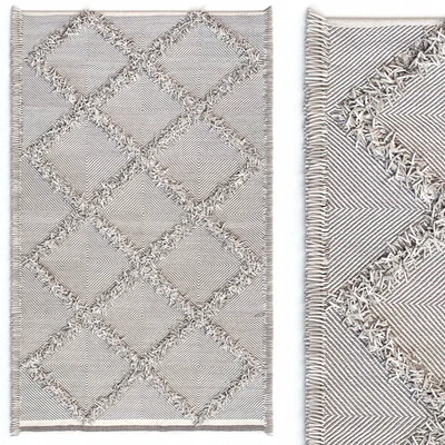 Carpet nuLOOM Devon Diamond Trellis Tassel Shag Rug — Ver 1