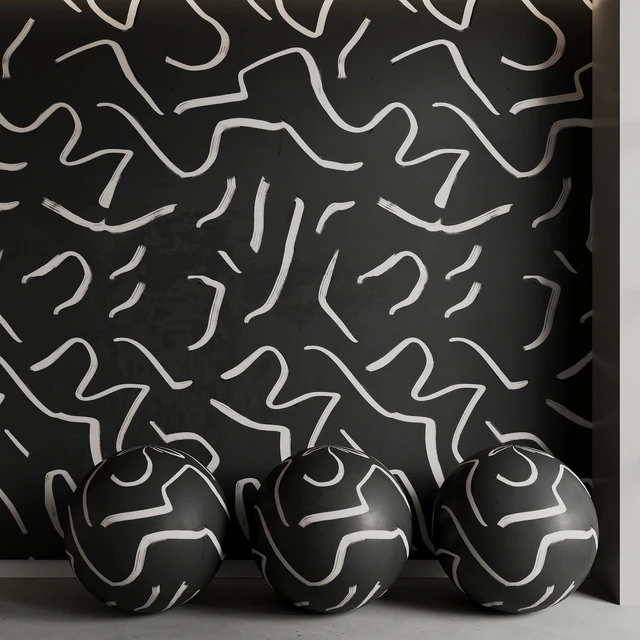 BELARTESTUDIO Murals Seamless set Artistic Lines — Скачать