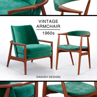 Vintage armchair 1960s — Ver 1