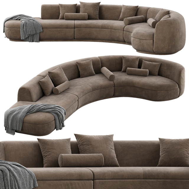 Baxter Piaf Sofa Set 3 — Скачать