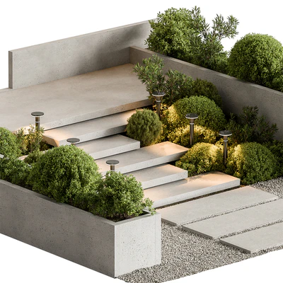 Landscape Furniture stairs - Set 100 — Вид 6