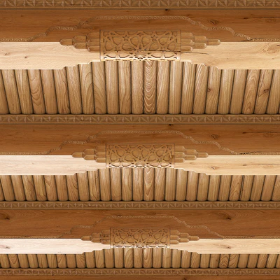 Uzbek carved beam — Ver 5