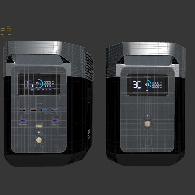 EcoFlow DELTA 2 charging station and battery — Descargar