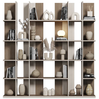 Cabinet with shelves 080 — Ver 1