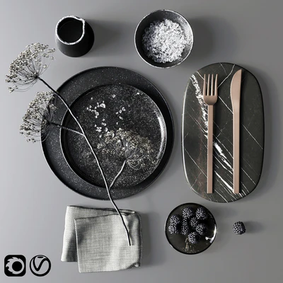 Black tableware — Ver 1