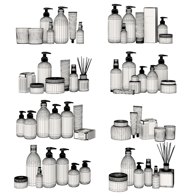 Bathroom Black and White Cosmetics (On Reboot) — Descargar
