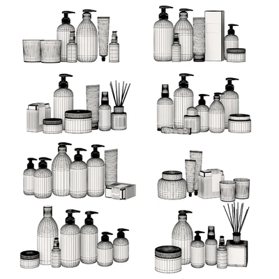 Bathroom Black and White Cosmetics (On Reboot) — Ver 3