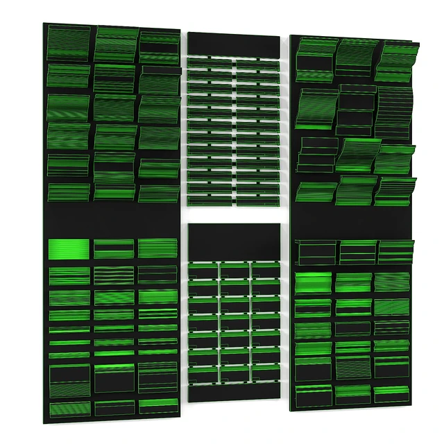 Exhibition stands with plinths, cornices, moldings — Download