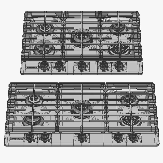 KitchenAid - 5-Burner Gas Cooktops with Griddle — Descargar