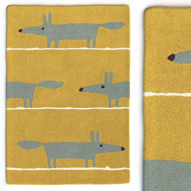 Ковер Scion Mr Fox Mustard Rug — Скачать