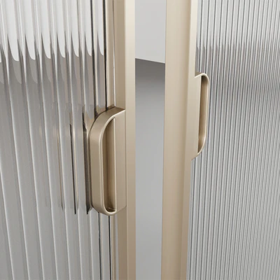 Sliding doors with embossed glass — View 5