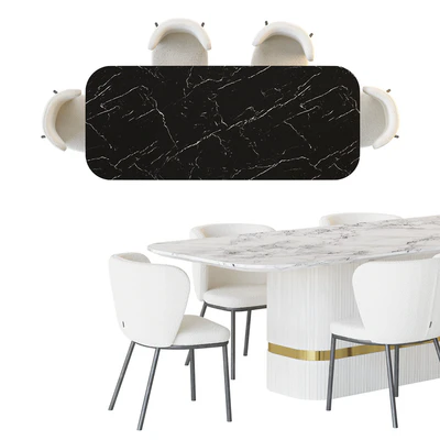 Dining table OSBORNE and chair Ciselia — Ver 4