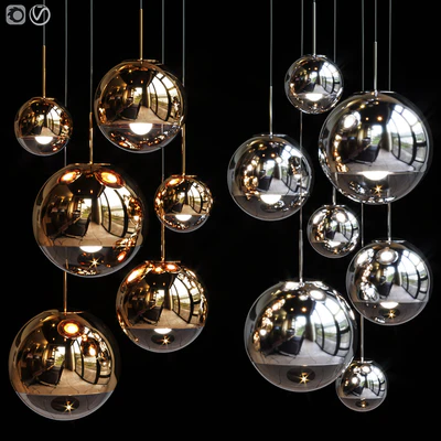 Pendant Light Group Tom Dixon MIRROR BALL FAMILY PENDANT — Ver 1